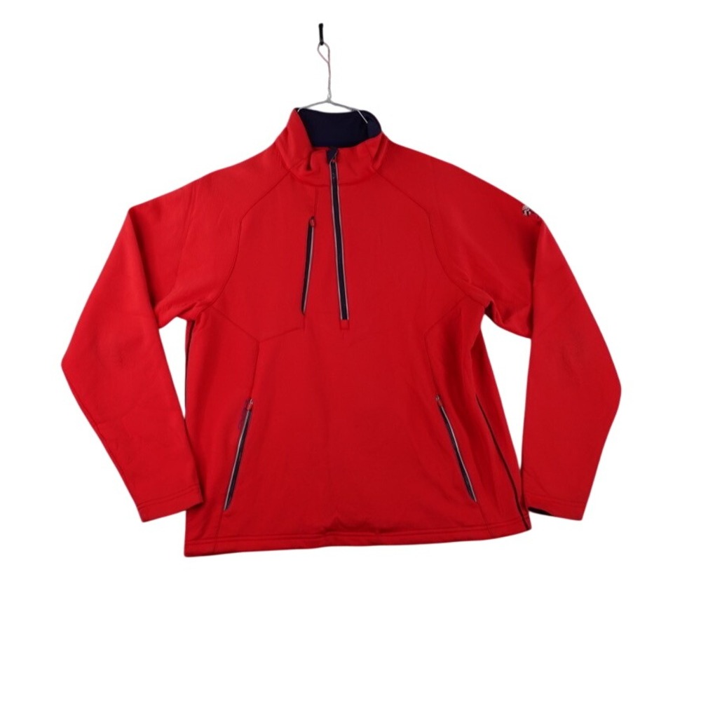 Zero Restriction Golf Pullover Mens Medium Red 1/4 Zip Shell Power Torque Jacket